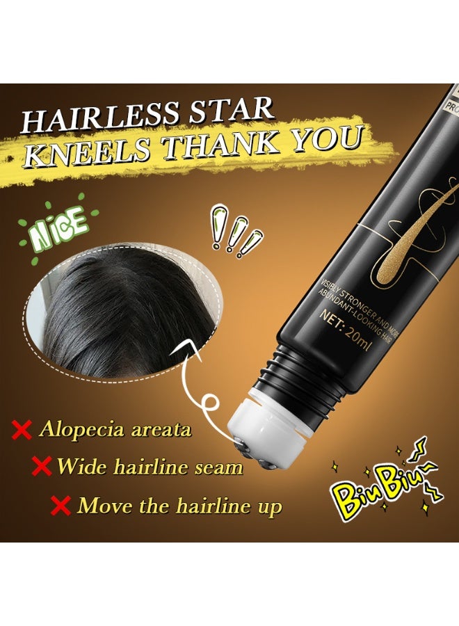 زوزو 3 عبوات من Essence Roll-on لمنع تساقط الشعر ونمو الشعر | مكونات عشبية لنمو الشعر، تقوي جذور الشعر، تقلل من تساقط الشعر 20 مل * 3 - Image 3